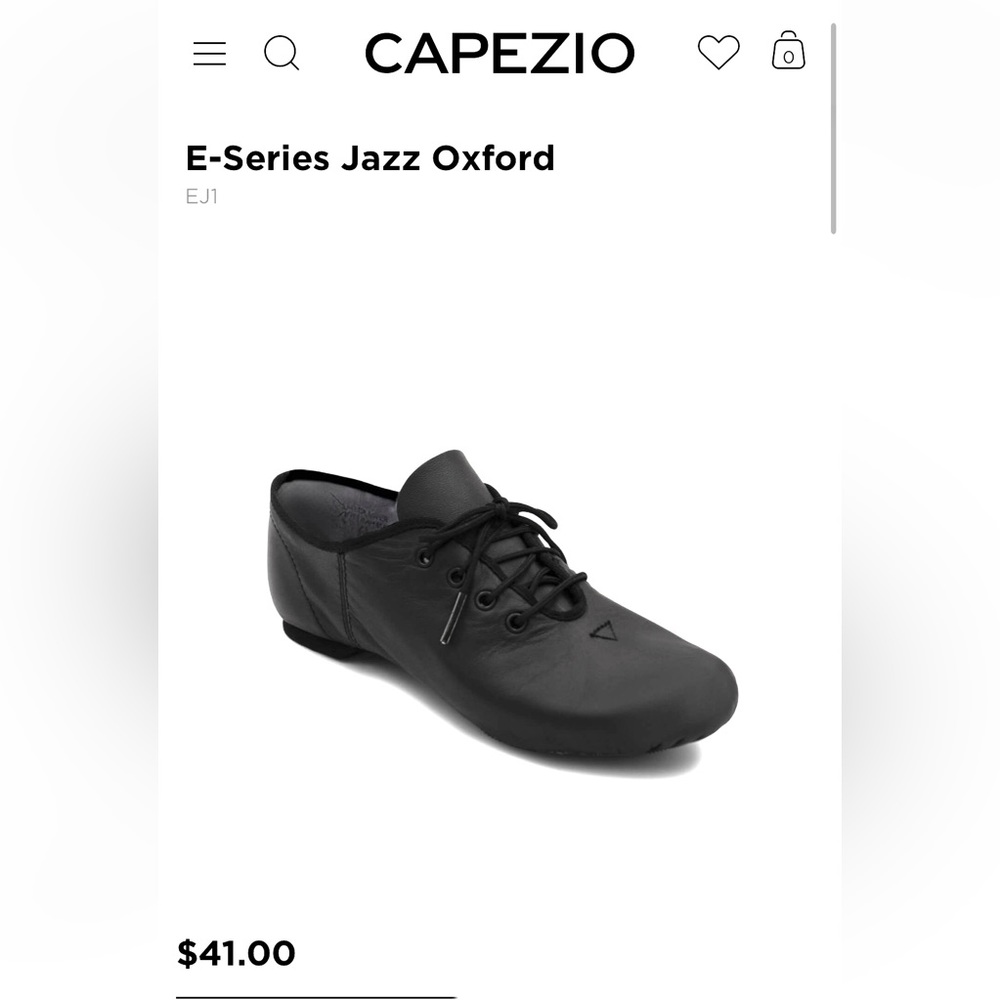 CAPEZIO jazz shoes, size 10.5M, NWT - Picture 2 of 16